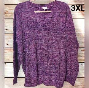 Pink/Purple Crew Neck Sweater